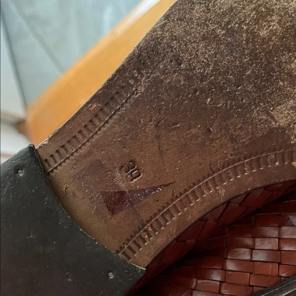 Bally Brown Leather Penny Loafers with Woven Texture - Picture 4 of 4